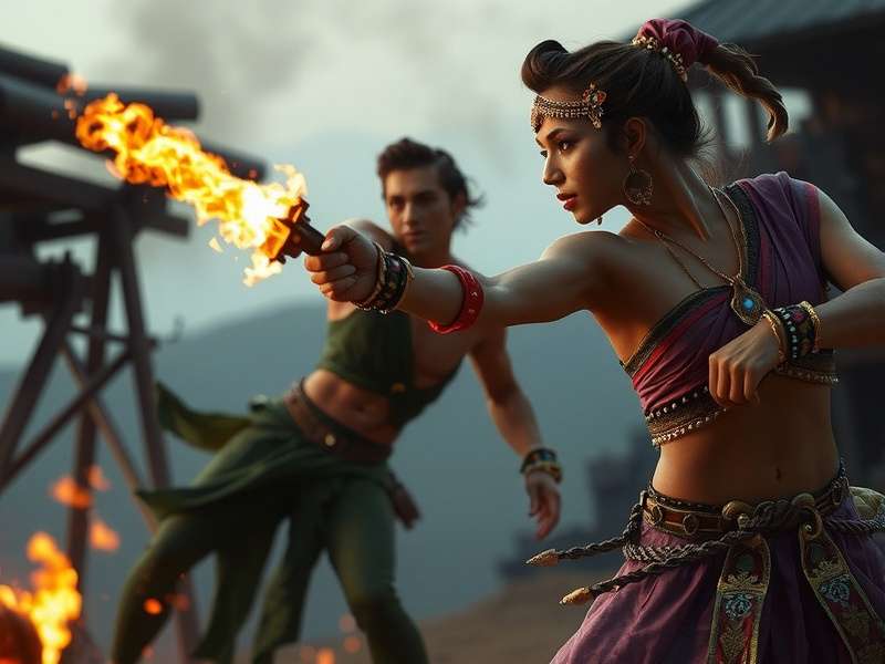 Scorching Blaze Begum Combat Scene Scorching Blaze Begum Combat Scene